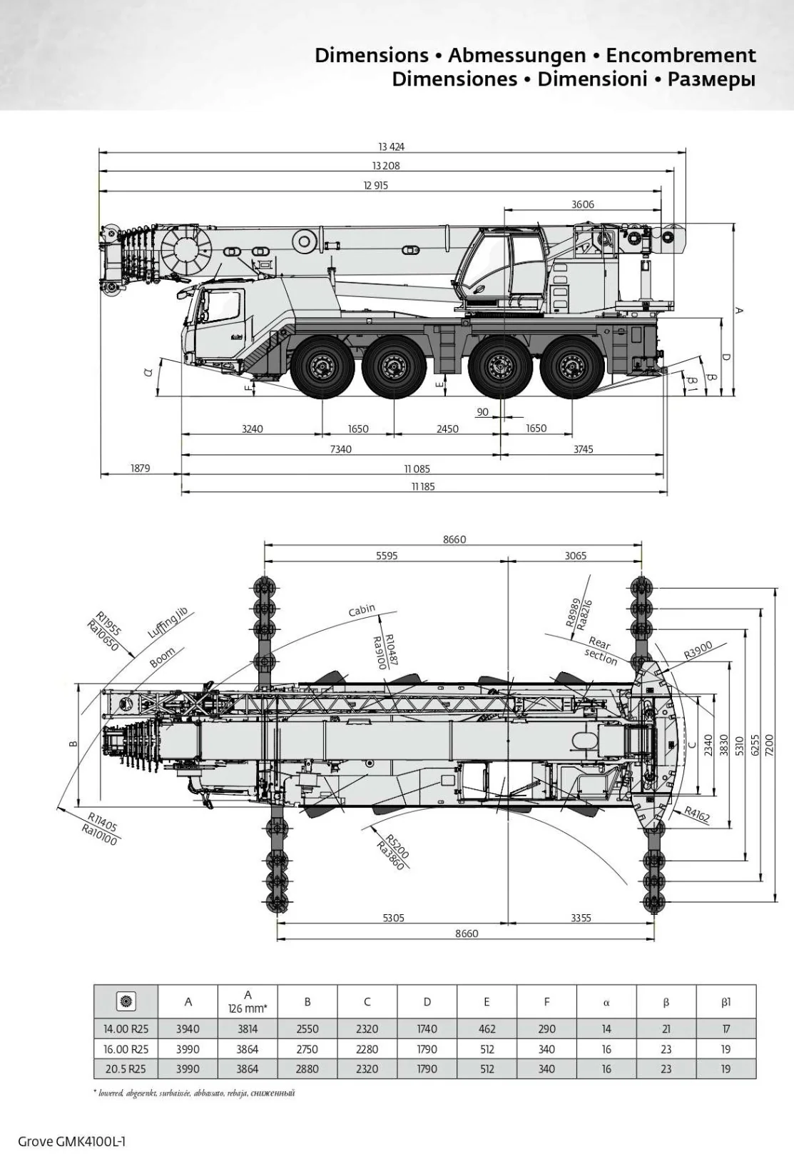 AUTO GRÚA GROVE GMK 4100 L1 – 100 TONELADAS - imagen adicional